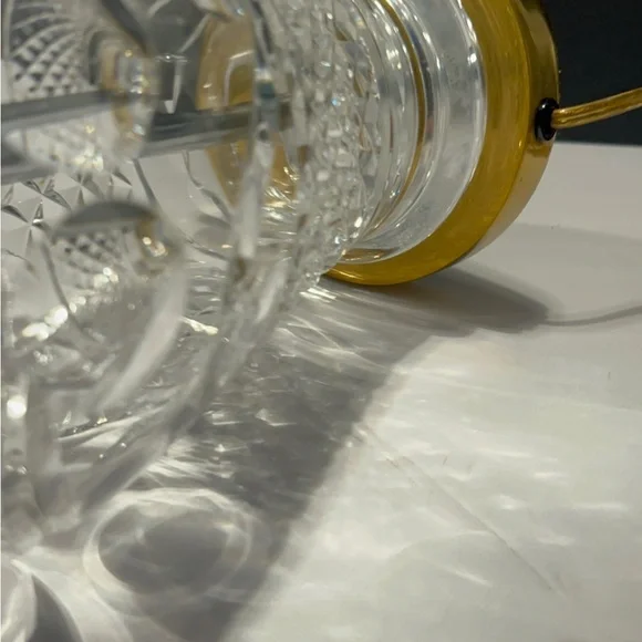 Rare Waterford Fine Crystal Hand-cut Signed Table Lamp 18” - Picture 9 of 15